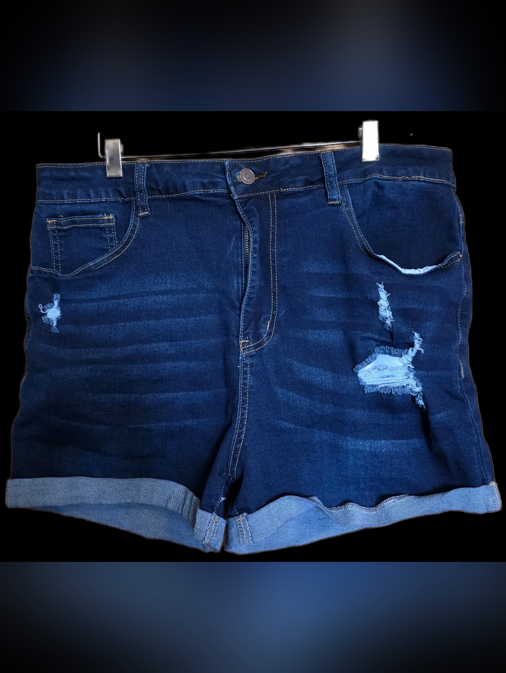 Shein Size 1XL Ripped Denim Shorts